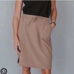 Albion Fit Khaki Jetsetter Skirt